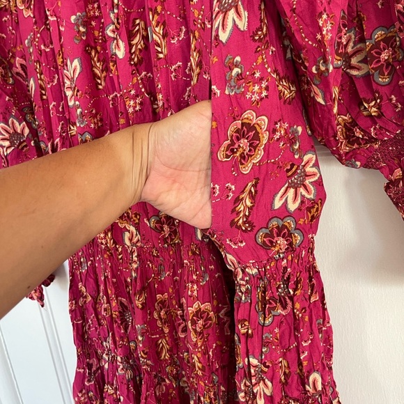 NWT Free People Sweet Escape Maxi Dress in Pink Size large - Picture 8 of 10